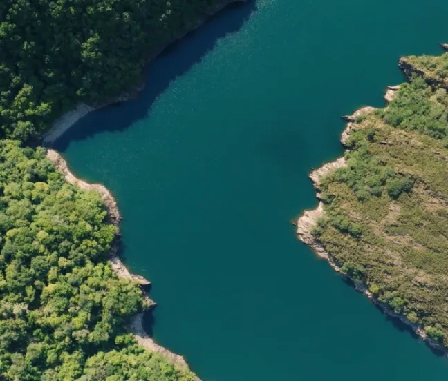 Río Eume plano aéreo