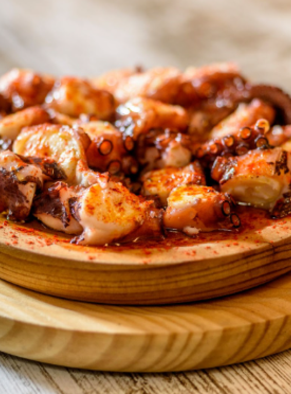 Ración de pulpo a la gallega