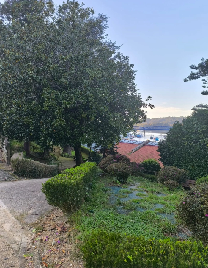 Vistas al puente desde los Jardines de Lombardero